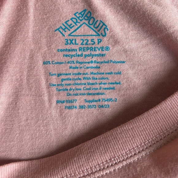 Varsity Pink Long Sleeve Women's Tee - Picture 3 of 4